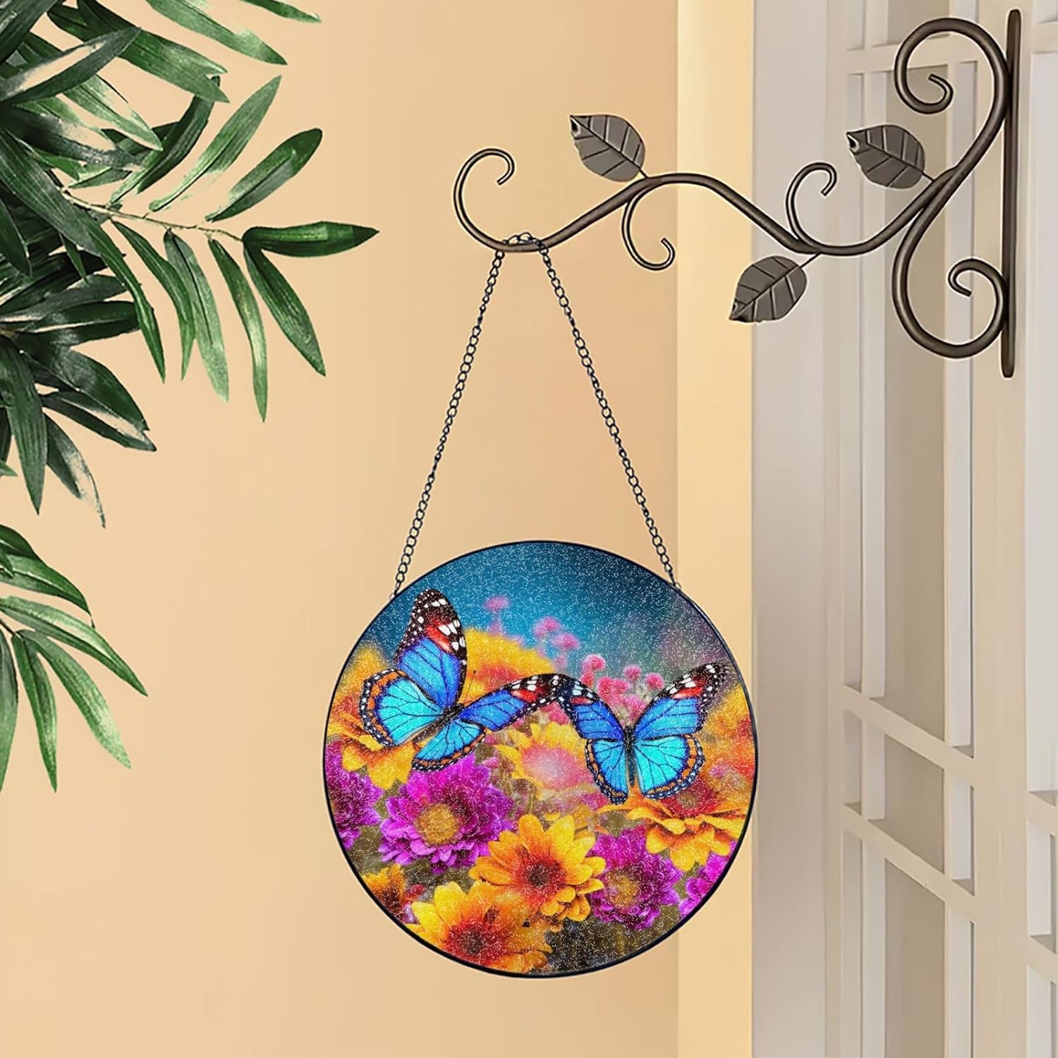 Stained Glass Window Hanging - Personalized Sun Catcher for Home Decor