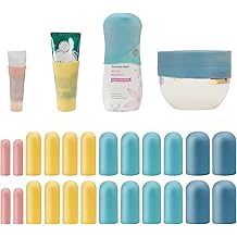 Silicone Bottle Covers Travel Essentials for Women Men, Beach Vacation Essentials, Travel Size Toiletries Accessories, Cruise Ship Essentials 2025, Must Haves, Leak Proofing