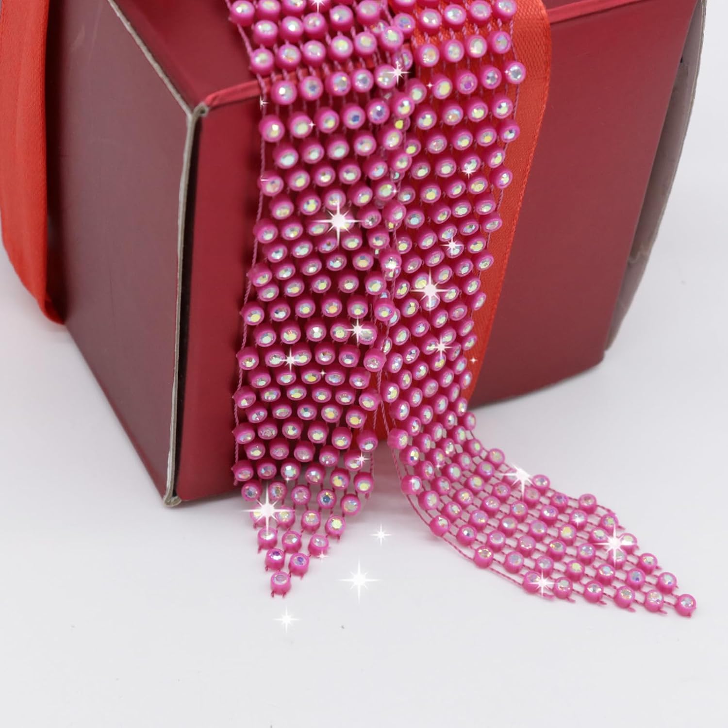 Rhinestone Scarf for Women Long Sparkle Sequin Neck Scarf Skinny Womens Tie for Prom Daily Party Women Accessories