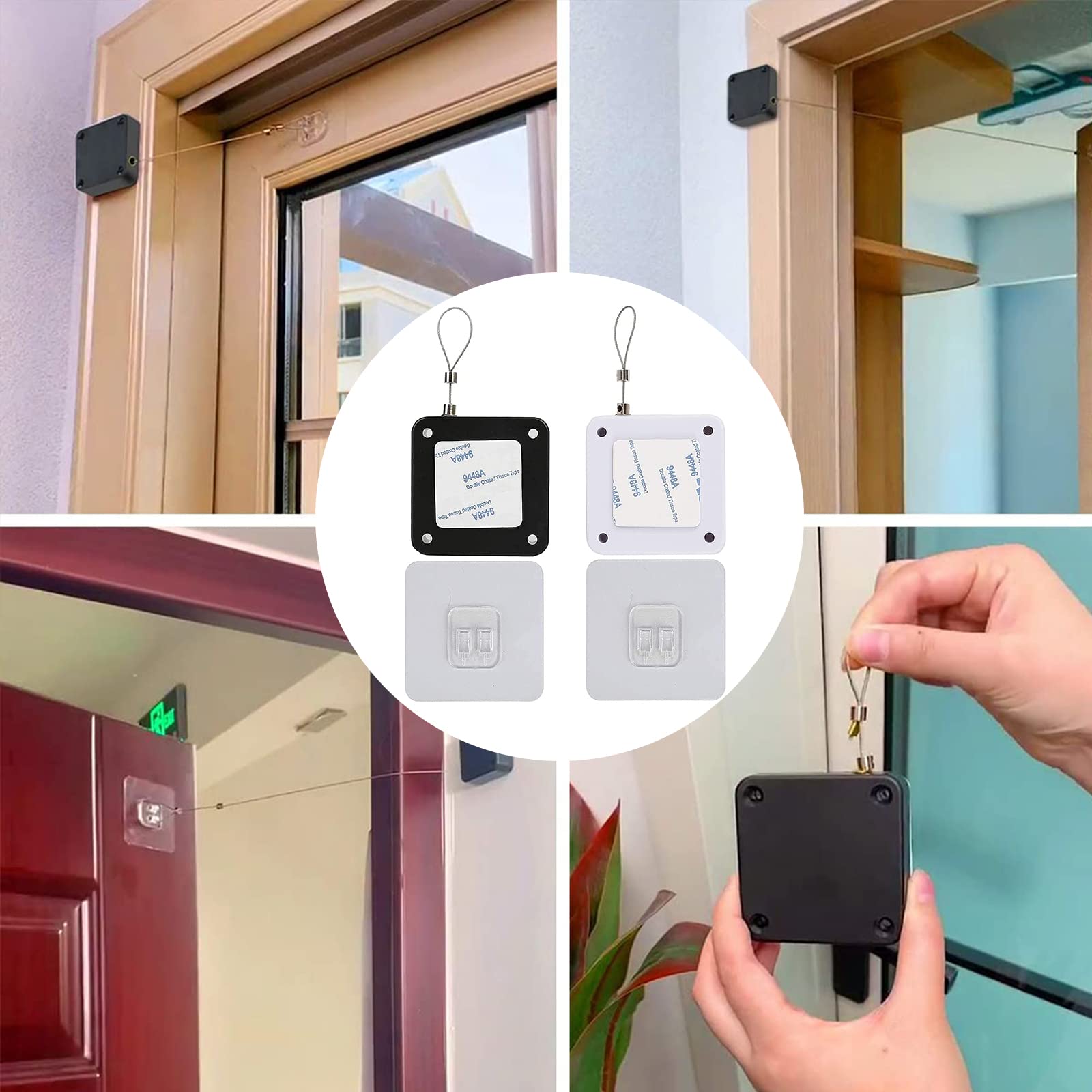 Ferme-porte Automatique avec Capteur Sans Perçage Ferme-Porte à Ressort Ferme Porte Automatique à Induction