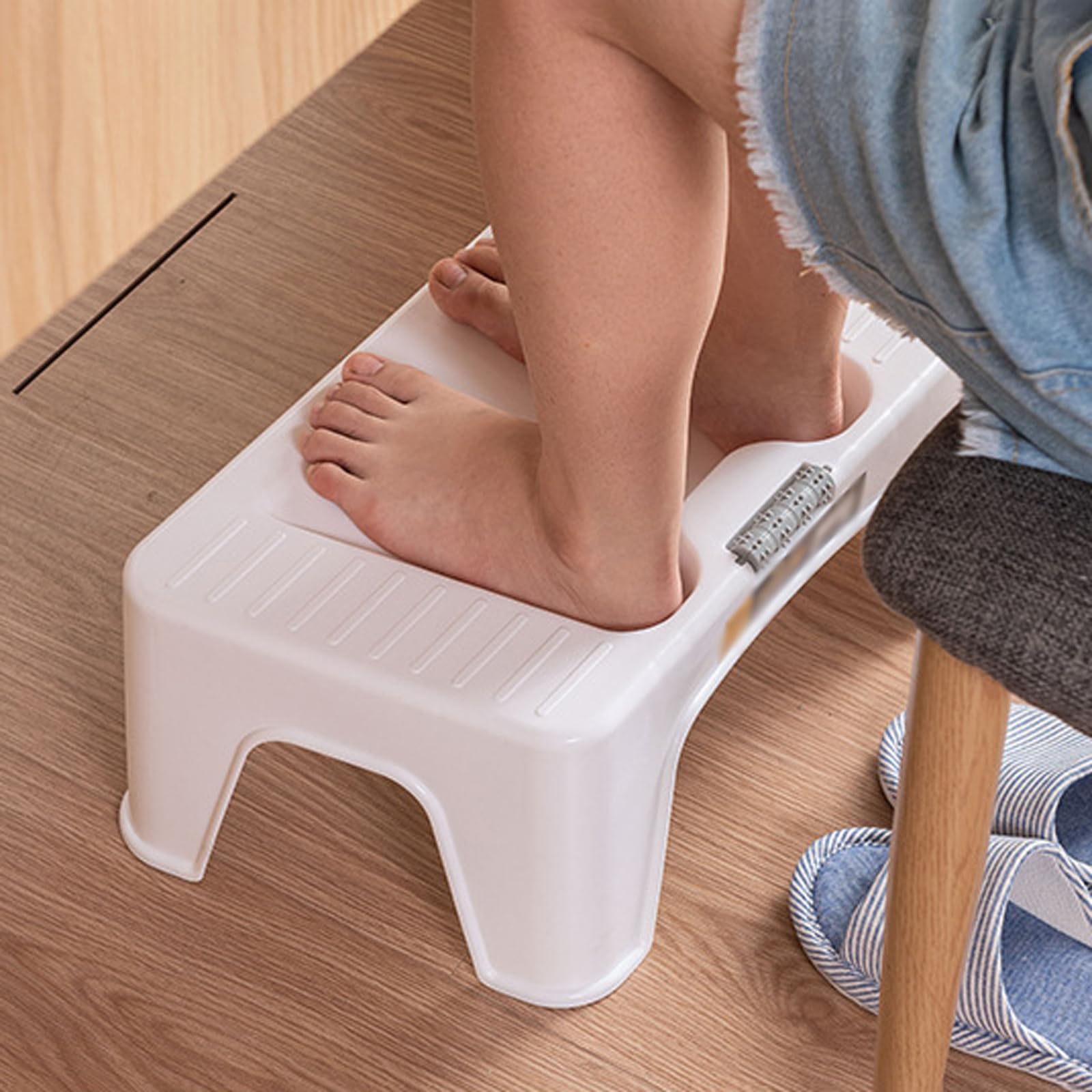 Reposapies De Oficina,ReposapiéS Debajo del Escritorio,ReposapiéS ErgonóMico,ReposapiéS Debajo De La Mesa con Masajeador De Rodillo,Accesorios Escritorio,Aliviar De PresióN