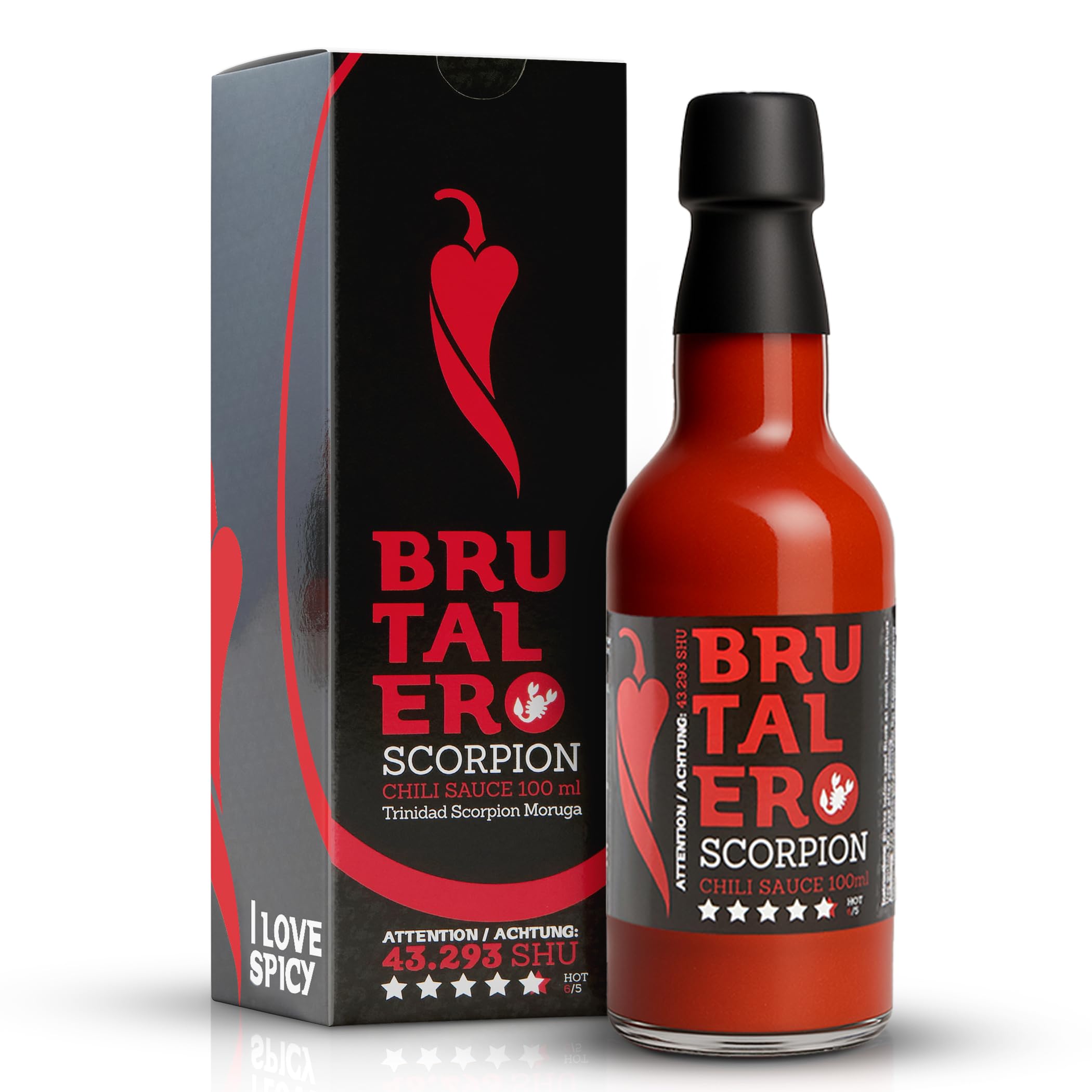 Brutalero Scorpion 100 ml – Hot Sauce 43 293 SHU – 80% Chili
