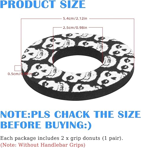Miniatura 2 de PRO CAKEN Antideslizante Moto Grip Donuts Fit para MX ATV Donuts Agarres Manillar Dirt Bike Quad Bicicletas Agarraderas Donuts Accesorios Cojines de