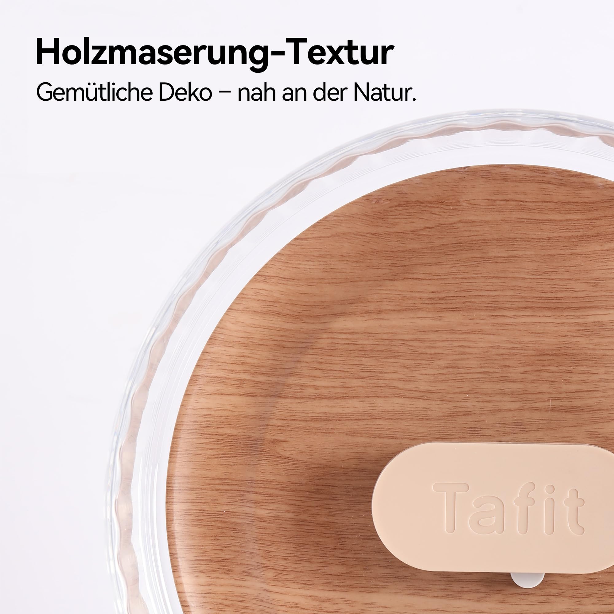 Silent Hamsterrad 22 cm mit Holzoptik-Rückwand – Höhenverstellbares, leises Laufrad mit Doppellagern für Zwerghamster, Mäuse, Igel & Kleintiere (Warmbraun)