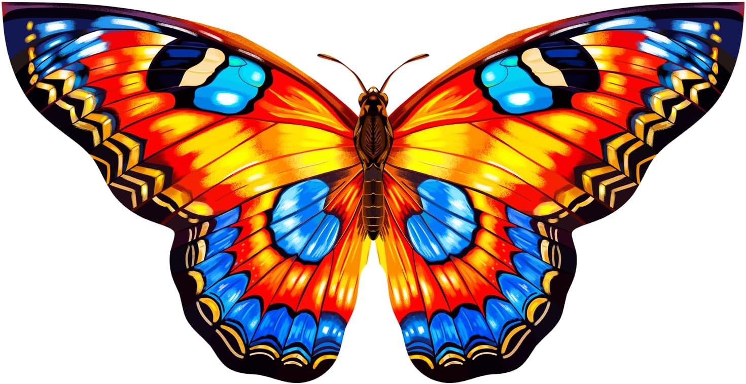 Xida Butterfly Kite for Kids & Adults, Easy to Fly, Ages 4-8, Large Kite with 300ft Handle, Perfect for Beach Trips