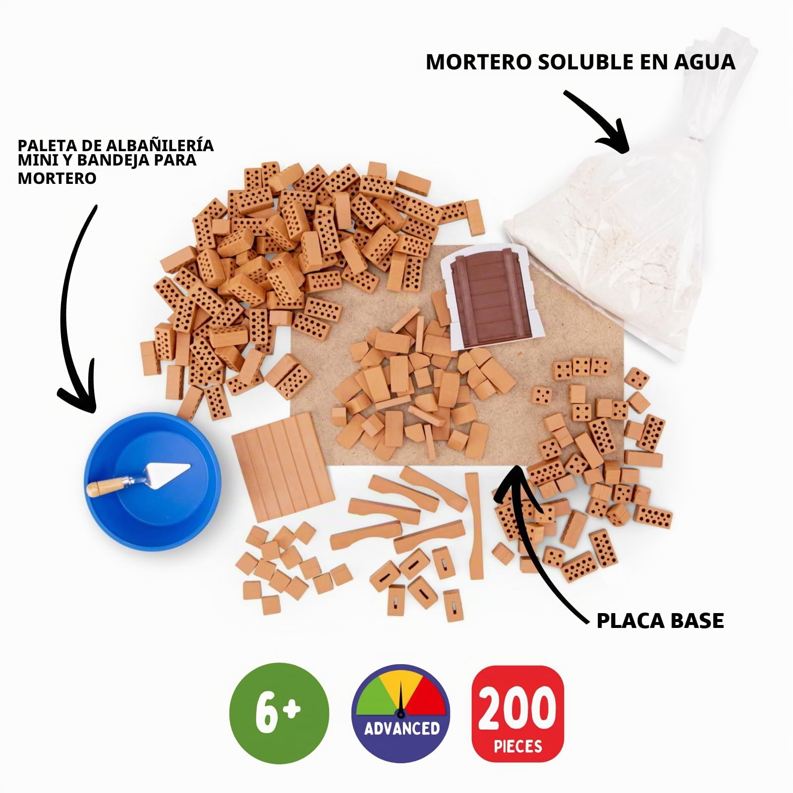 Teifoc TEI 3500 - Kit de construcción de pequeño Castillo de Piedra
