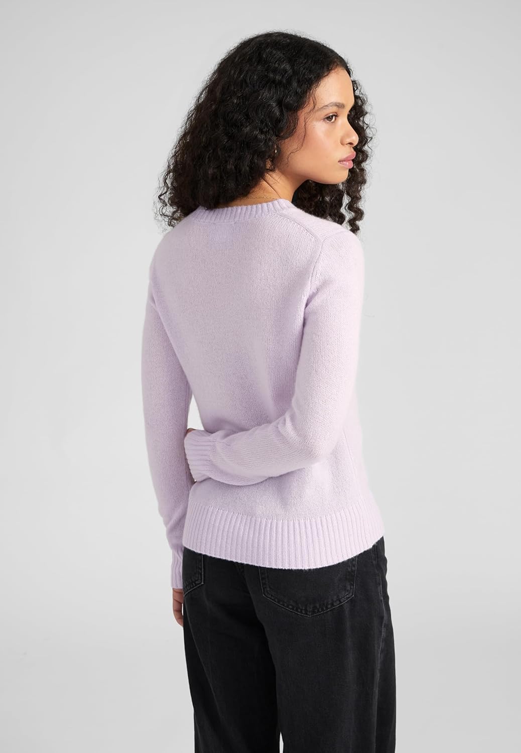 Style Republic Women's 100% Pure Cashmere Long Sleeve Crew Neck Sweater - Soft, Warm, and Stylish Winter Knit Pullover - Image 4