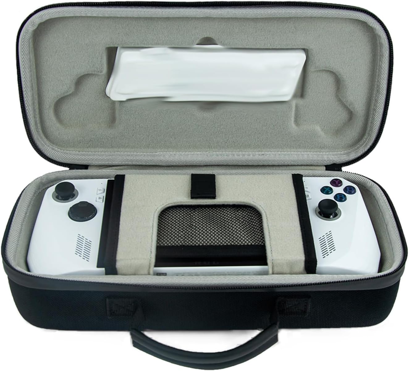 Hard Handheld Case Compatible with ROG Ally & Accessories,EVA Travel Protective Handbag for ROG Ally, Shock-Proof, Anti-Slip, Waterproof, Black(Case Only)