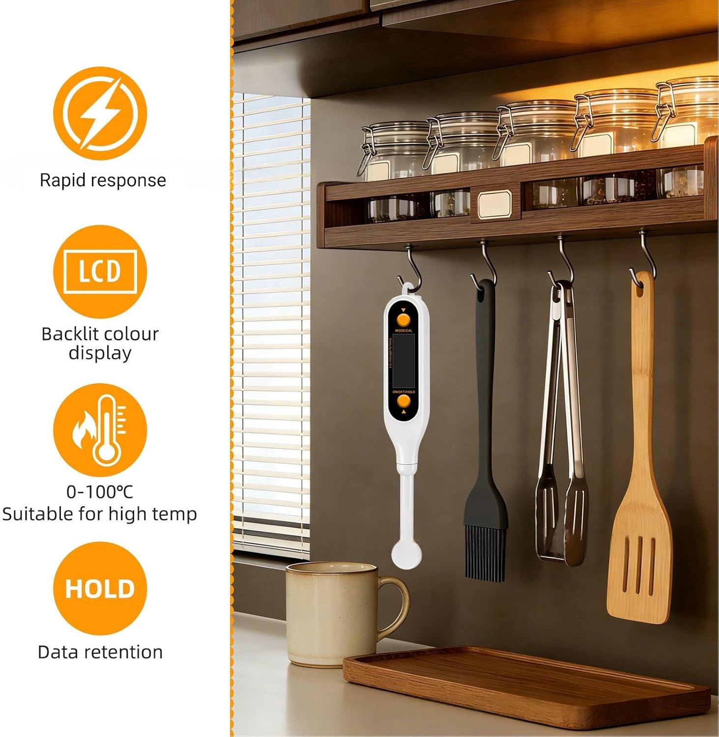 Diydeg Digital Salinity Meter for Saltwater Aquarium, 5 in 1 Salinity PH Temp EC and TDS Meter with Led Display, Digital Hydrometer Analysis, Water Quality Tester for Food