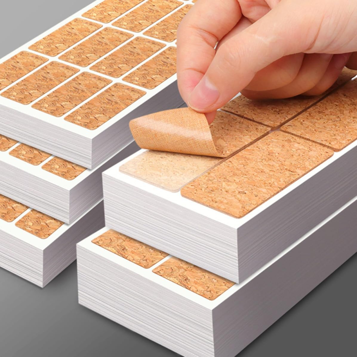 24 Sheets Blank Cork Label Stickers, 24 for Box and Bottle Use
