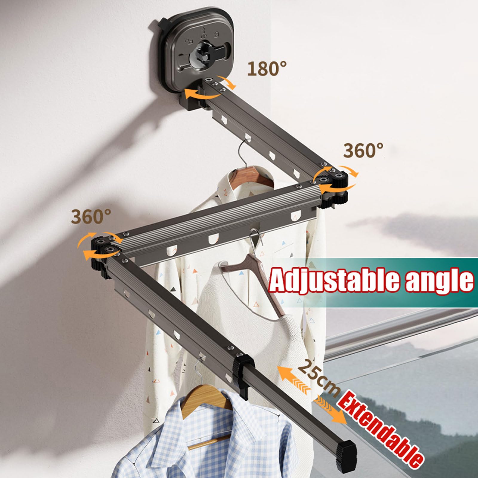 Barra de Cortina de Ducha Plegable con Ventosa,estante retráctil para lavandería,Barra de Cortina de Esquina de Montaje En Pared,Impermeable Antimoho,para autocaravanas,tiendas de Ropa