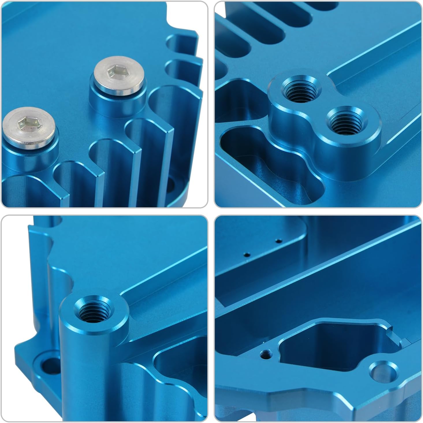 Aluminum Rear Differential Cover Compatible with Toyota FT86 GT86 Subaru BRZ Scion FR-S 2013+ Blue