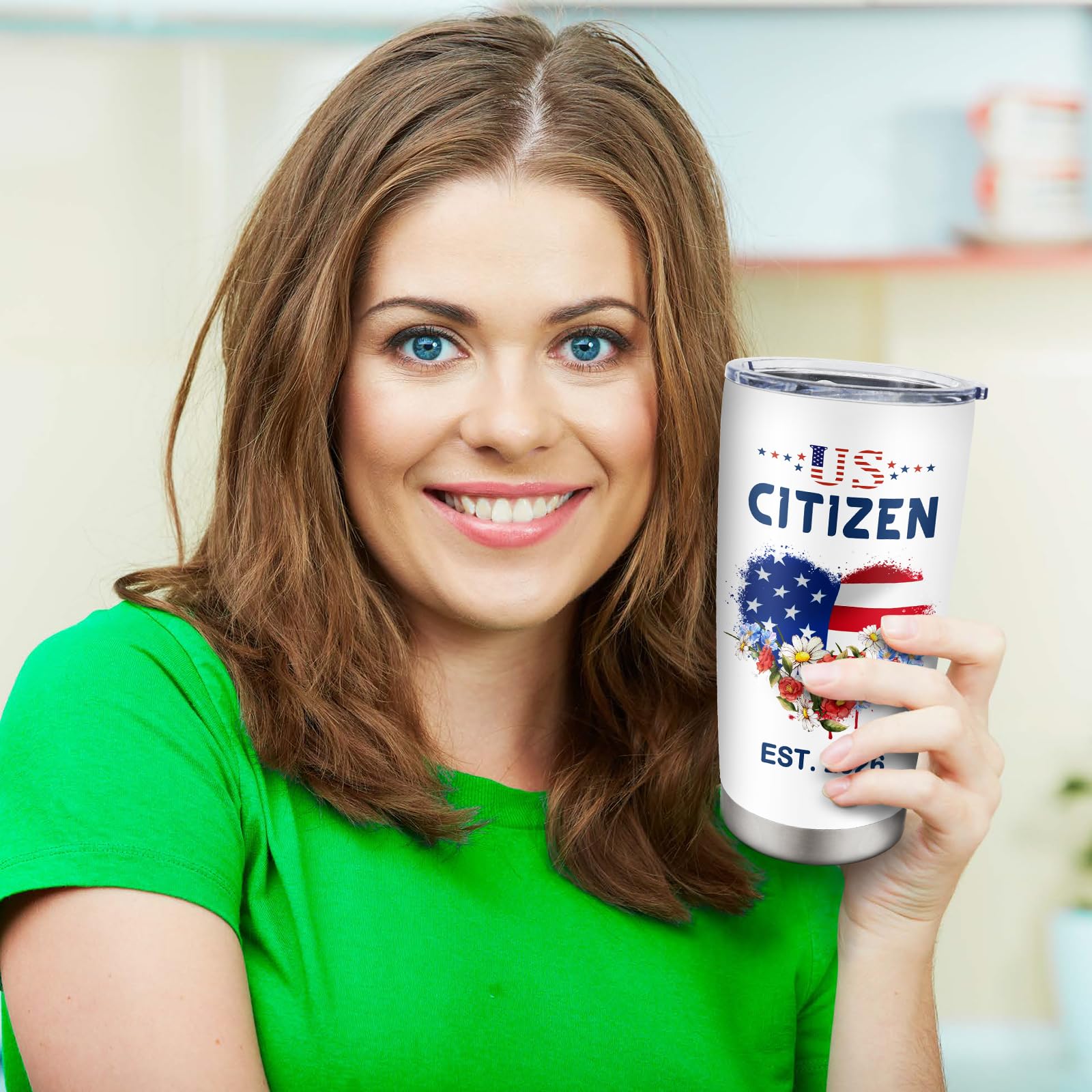 Citizenship Gifts, Patriots Gifts, New US Citizen Gift ideas 2026, Citizenship Party Decorations, American Flag Citizenship Tumbler 20oz