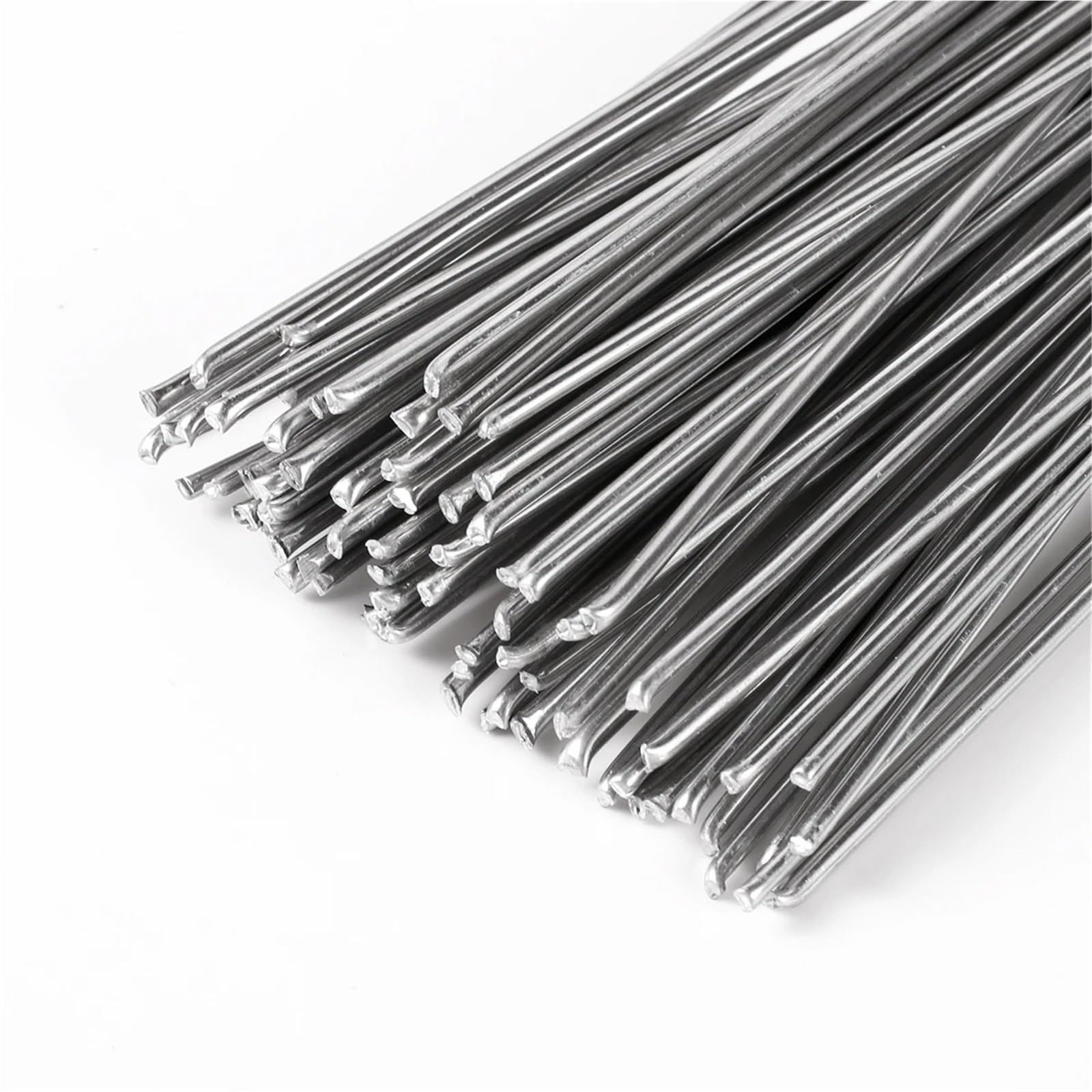 Aluminiowy pręt spawalniczy TIG, pręty proszkowe do spawania, aluminiowy w zestawie 50 różnych rozmiarów miedzi aluminium stali nierdzewnej(33cm 2.0mm)