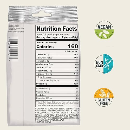 Miniatura 2 de ROSTEN SeedBoost Seed Crackers (paquete de 8) sabor a bayas árticas con arándanos silvestres y arándanos rojos, veganas, sin OMG, sin gluten (2.5