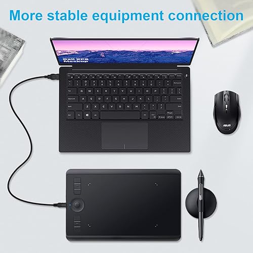 Miniatura 4 de Toxaoii Cable USB de repuesto Huion H420 compatible con tabletas de dibujo gráficas Huion H420, 420, H610 Pro