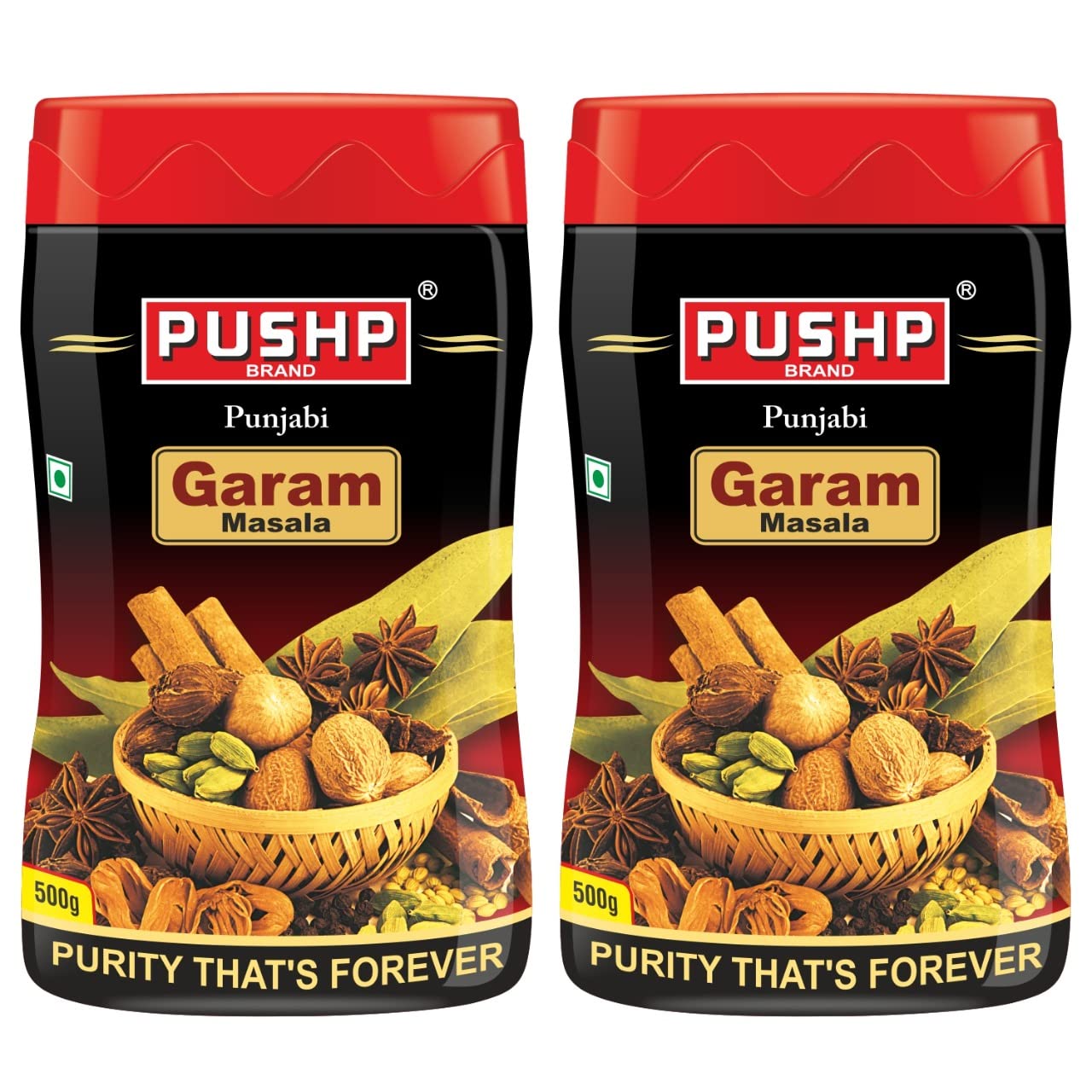 Pushp Brand Punjabi Garam Masala Jar (500g pack) (Pack of 2) (B09JP6H2G2) Amazon Price History, Amazon Price Tracker