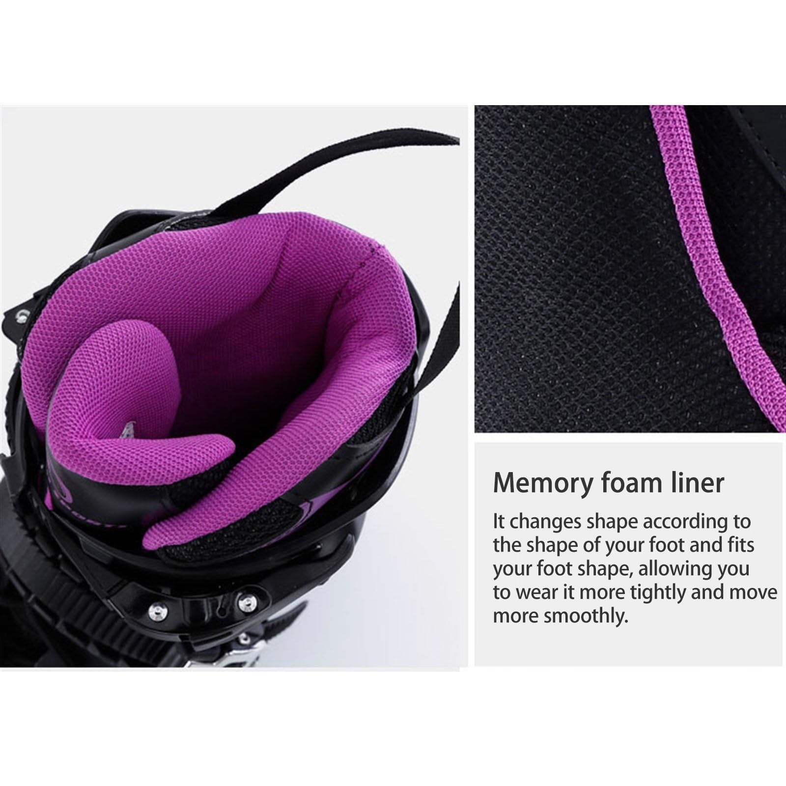 Roller en Ligne pour Filles Et Garçons, Roller Enfant pour Femmes Et Hommes Adultes Patin A Roulette Réglables pour Débutants, Rue Et Patinoire
