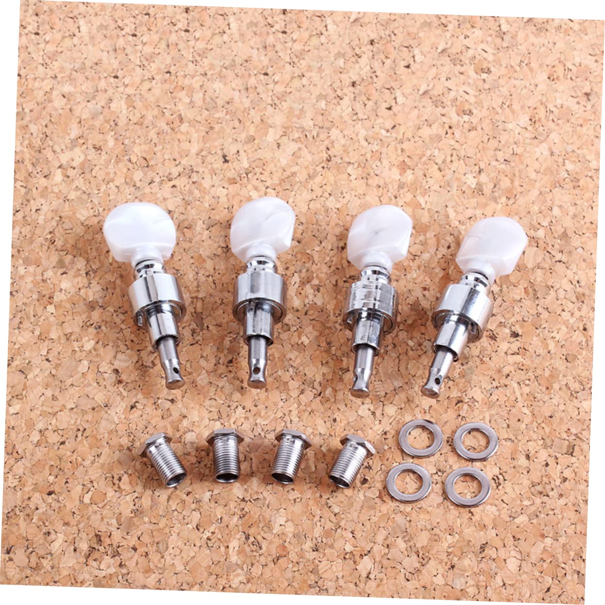 iplusmile Chiavi per Corde Banjo Set da 4 Pezzi con Pioli di Accordatura in Metallo, Accessori Strumenti Musicali Folk, Sostituzione Meccaniche Banjo per Accordatori Facili da Montare