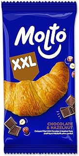 كرواسون مولتو اكس اكس ال محشوة بالشكولاتة والبندق، صندوق من 36 قطعة