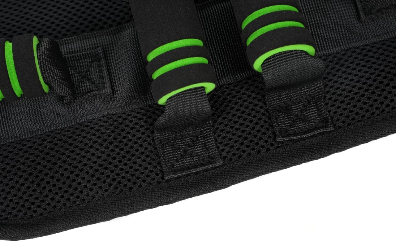 COW&COW Gait Belt with Foam Handles for Therapy Transfer Walking Homecare Nurse Physical Therapy (Black, 28"-55")