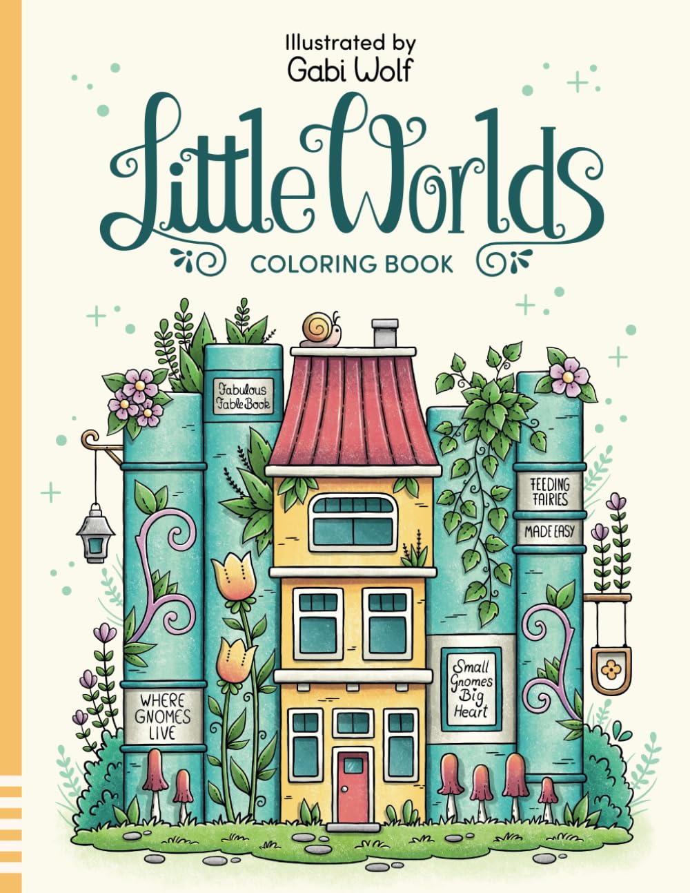 Little Worlds: A enchanting Coloring Book for Adults and Teens