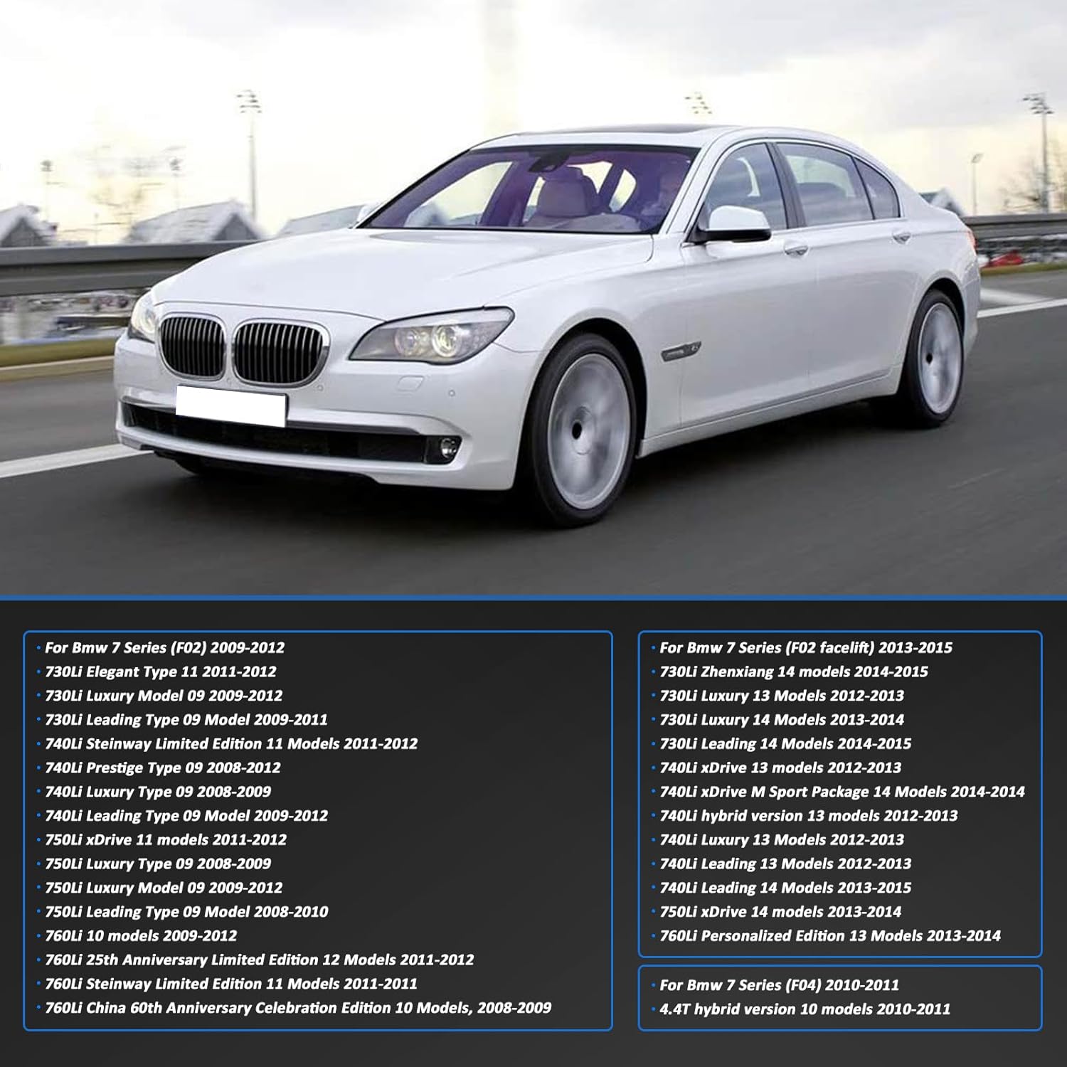 MUNIK 61667202027 Nozzle Chain Window Washer 2009-2015 Compatible with BMW 730Li 740Li 750Li 760Li 4.4T F02 F04 Replact# 61664448770 61664448770 V20080466 190108 EDSBM102 887502201 15SKV279