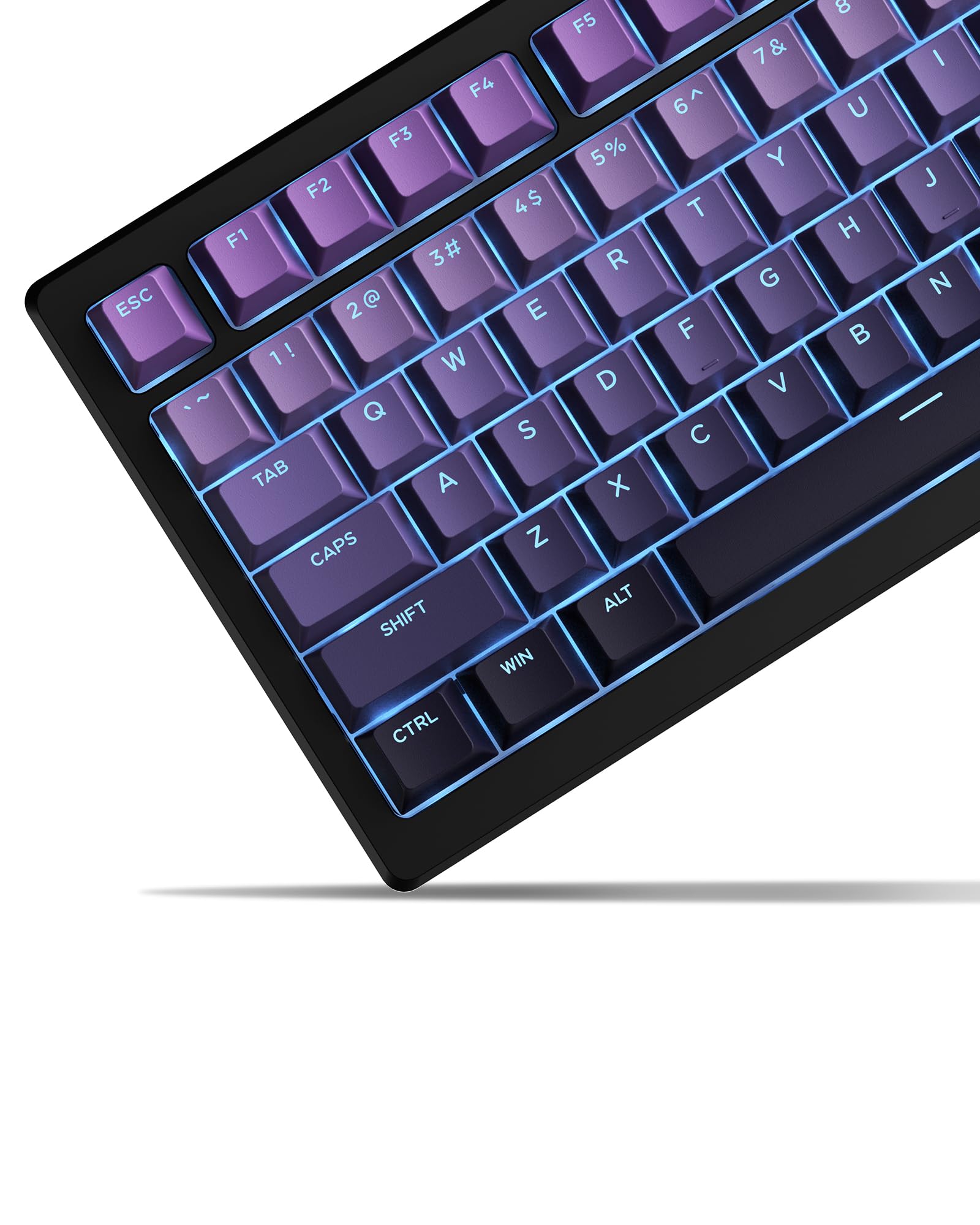 x Teclas XVX Shine Through PBT, teclas personalizadas 60 75 perfil