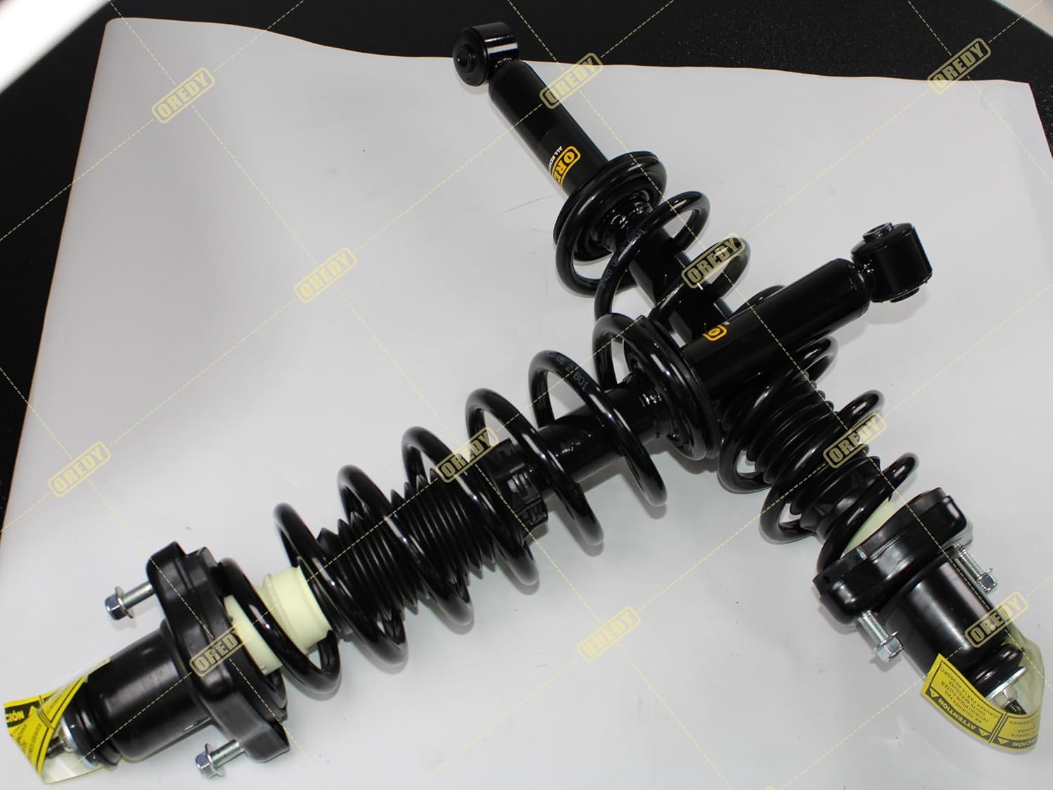 OREDY Rear Complete Struts Assembly Kit for 2009 2010 Dodge Journey, Shock Absorber with Coil Spring, Front Left & Right Suspension Replacement