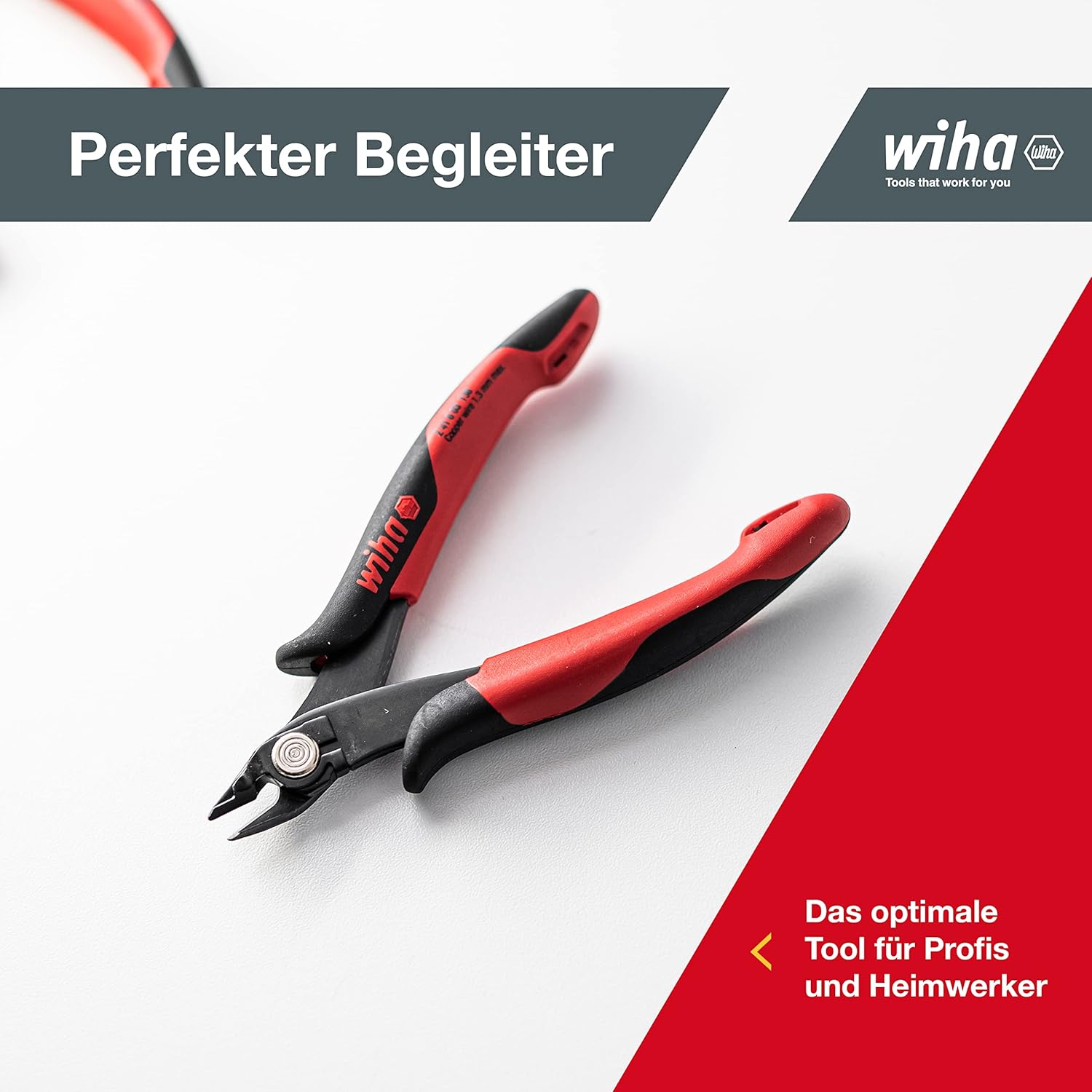 Wiha Z 41 6 138 03 Electronic Side Cutter with Wire Retention Spring