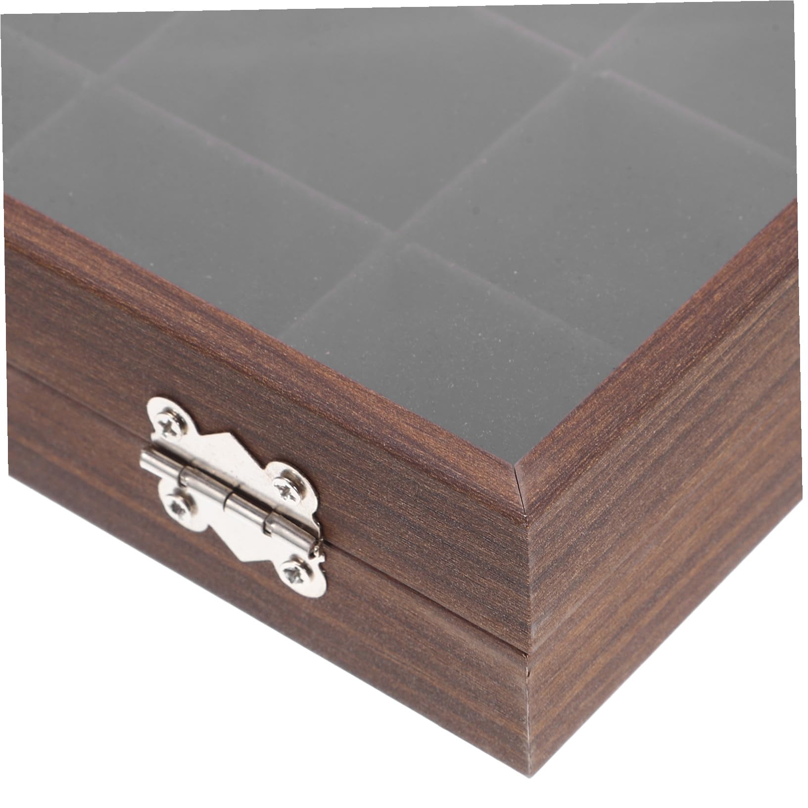 Boîte à Thé Bois avec Compartiments Rangement Sachets de Thé Multi-fonction avec Couvercle Transparent Organisateur Élégant pour Cuisine et Salon
