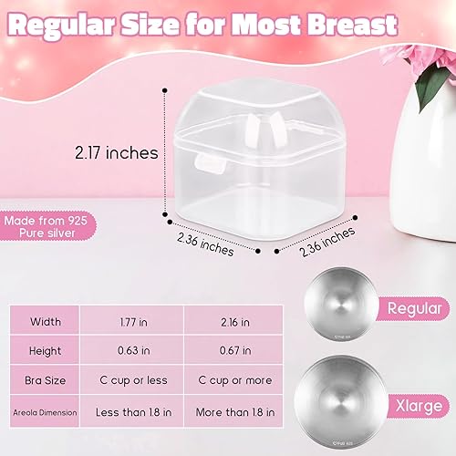 Miniatura 6 de Las copas de lactancia de plata originales, cubiertas para pezones para lactancia materna, protectores de pezones para recién nacidos, protectores