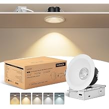 CycevSun 4 Inch Anti-Glare Recessed LED Downlight COB Spotlight, 12-Pack