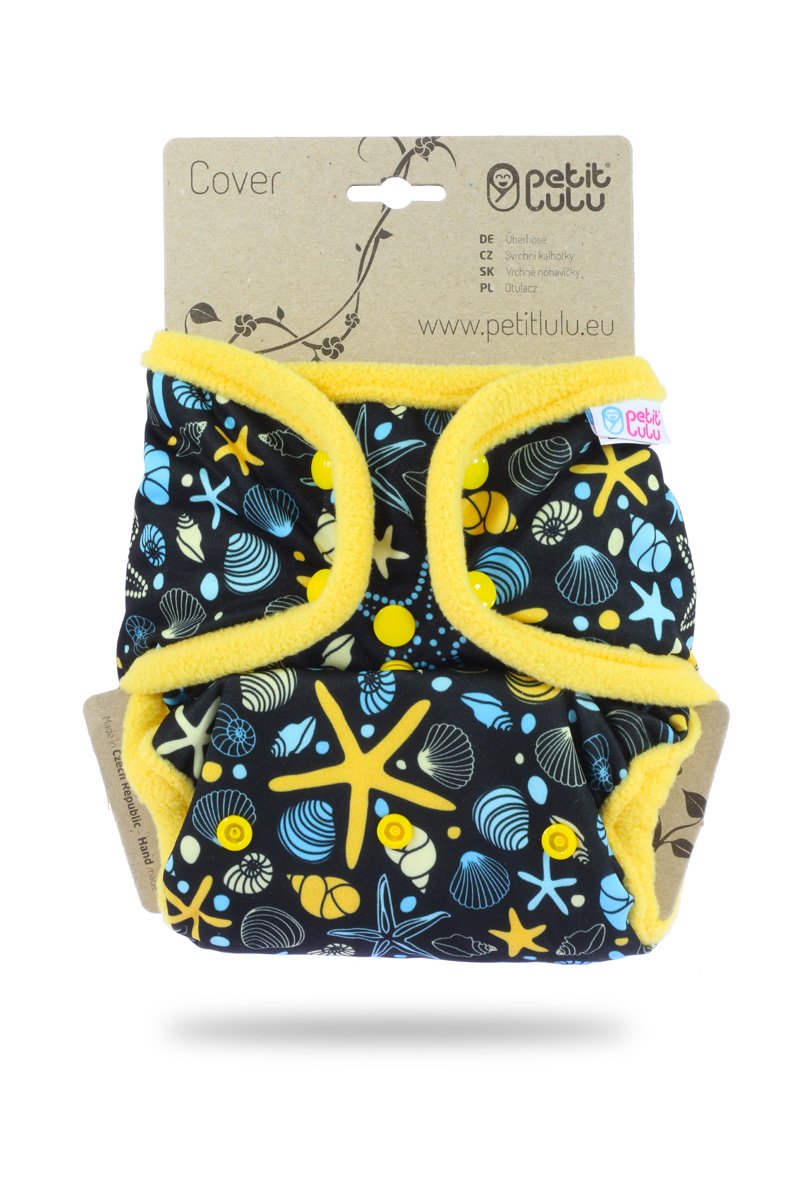 Culotte de Protection Petit Lulu | Couvre-Couche | Taille Unique | Fermeture à Pressions | Réutilisable & Lavable | Étanche | Couches Lavables | Fabriqué en Europe (Ocean Treasures)