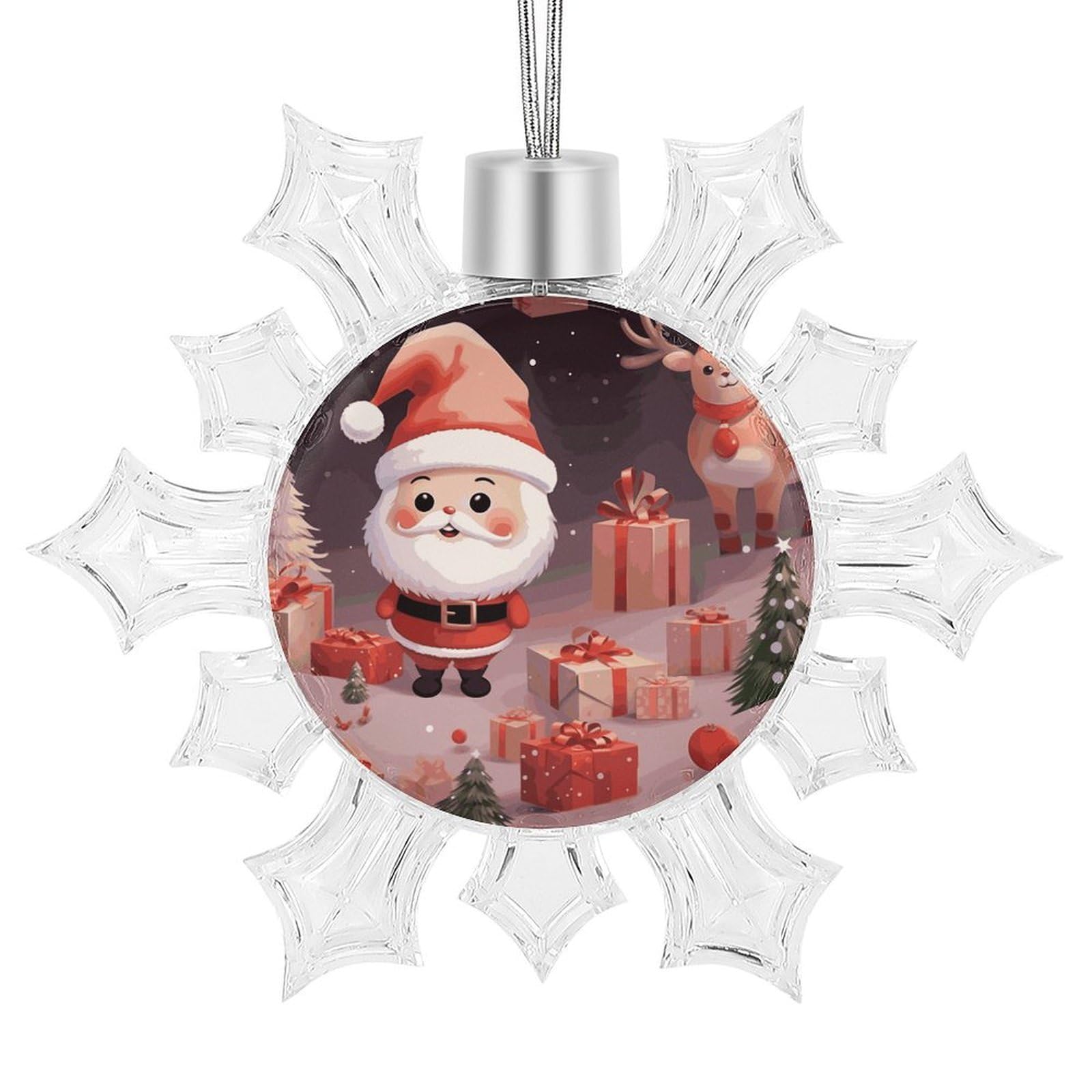 Cute Christmas Holidays Snowflake Ornaments Cute Snowflake Pendant Exquisite Christmas Tree Ornaments for Christmas Weddings New Year Birthday Holiday Celebration