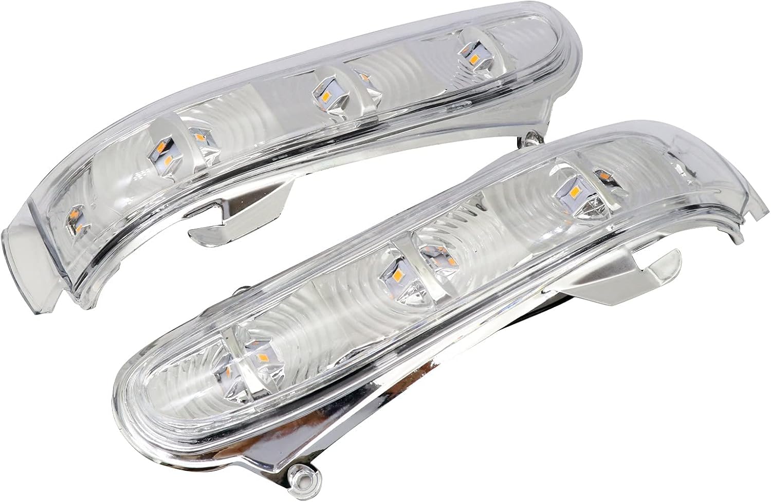 FZJDSD 1Pair Mirror Turn Signal Rearview Side Mirror Turn Signal Indicator Smoke Lens Compatible with Mercedes Benz S-Class W220 CL-Class W215 Years 1999 2000 2001 2002 2003