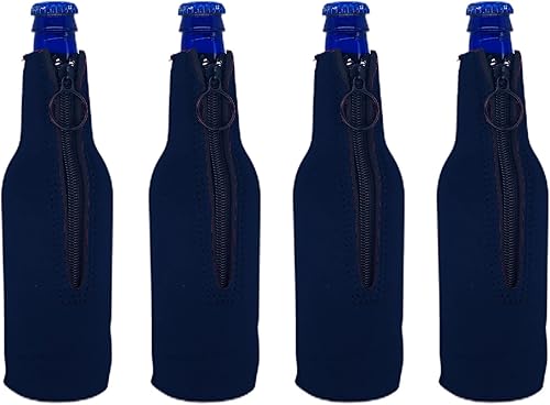 Miniatura 8 de Botella de cerveza de neopreno en blanco Coolie (paquete de 4, camuflaje verde)