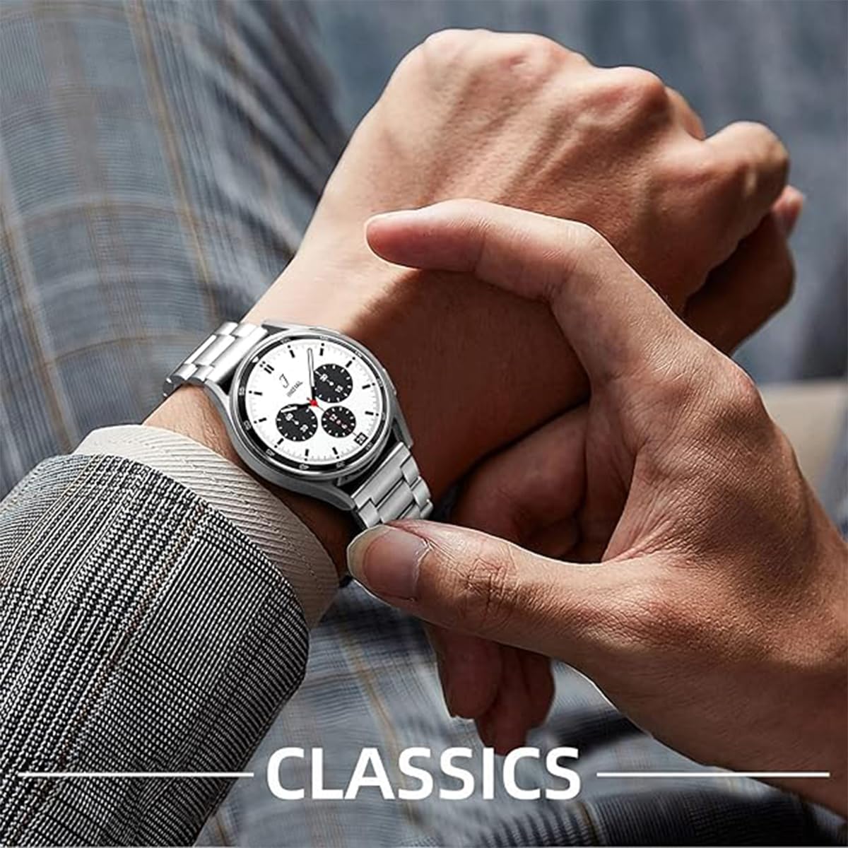 Correas de Reloj Meta de Acero Inoxidable 16mm 18mm 20mm 22mm 24mm Correa de Repuesto Macizo Cepillado para Relojes y Smartwatches de Mujer Brazalete de Metal Hombres Mujeres
