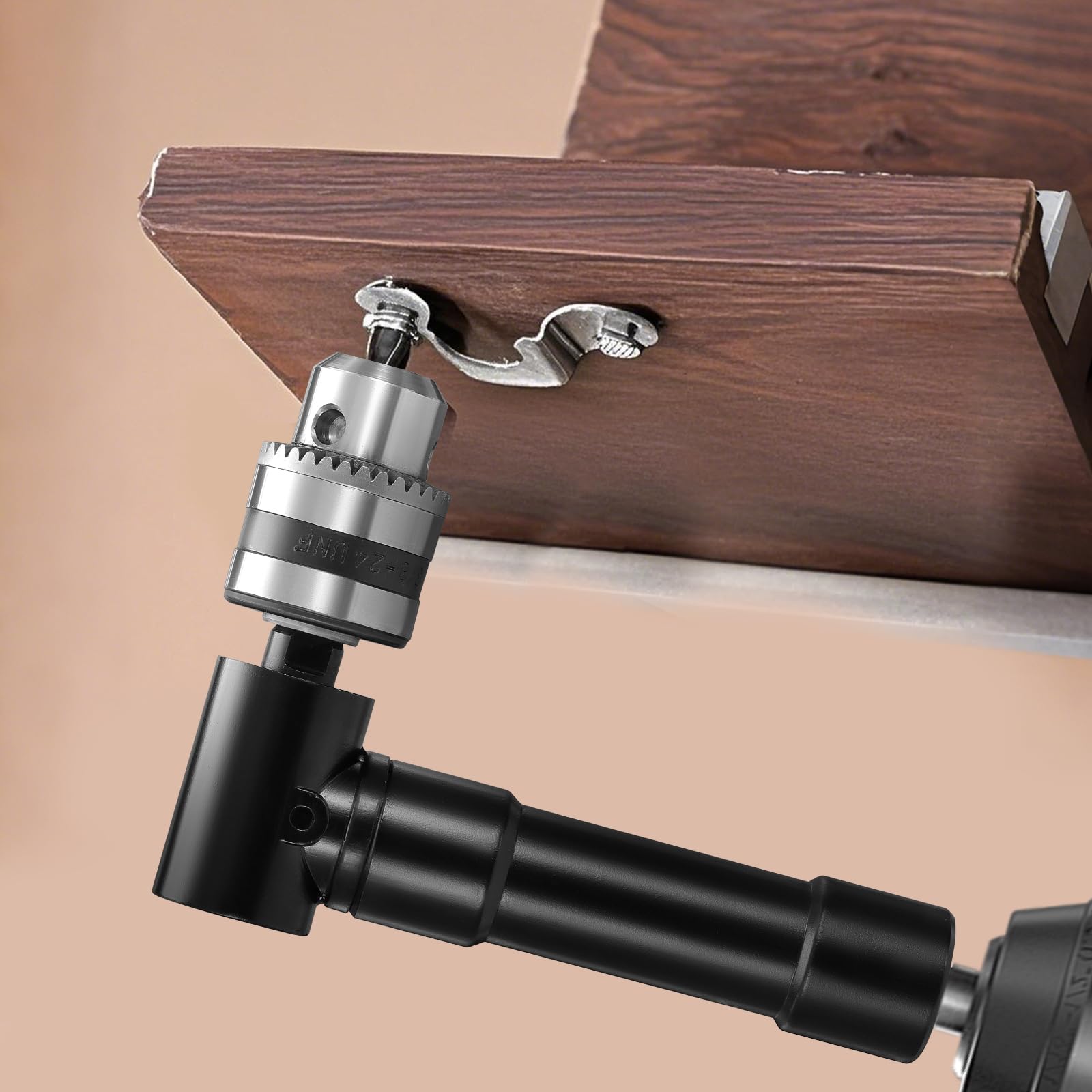 Gueenky Punta per trapano angolare a 90 gradi con mandrino a sgancio rapido, 1 – 10 mm, adattatore per trapano angolare, attacco angolare da 8 mm