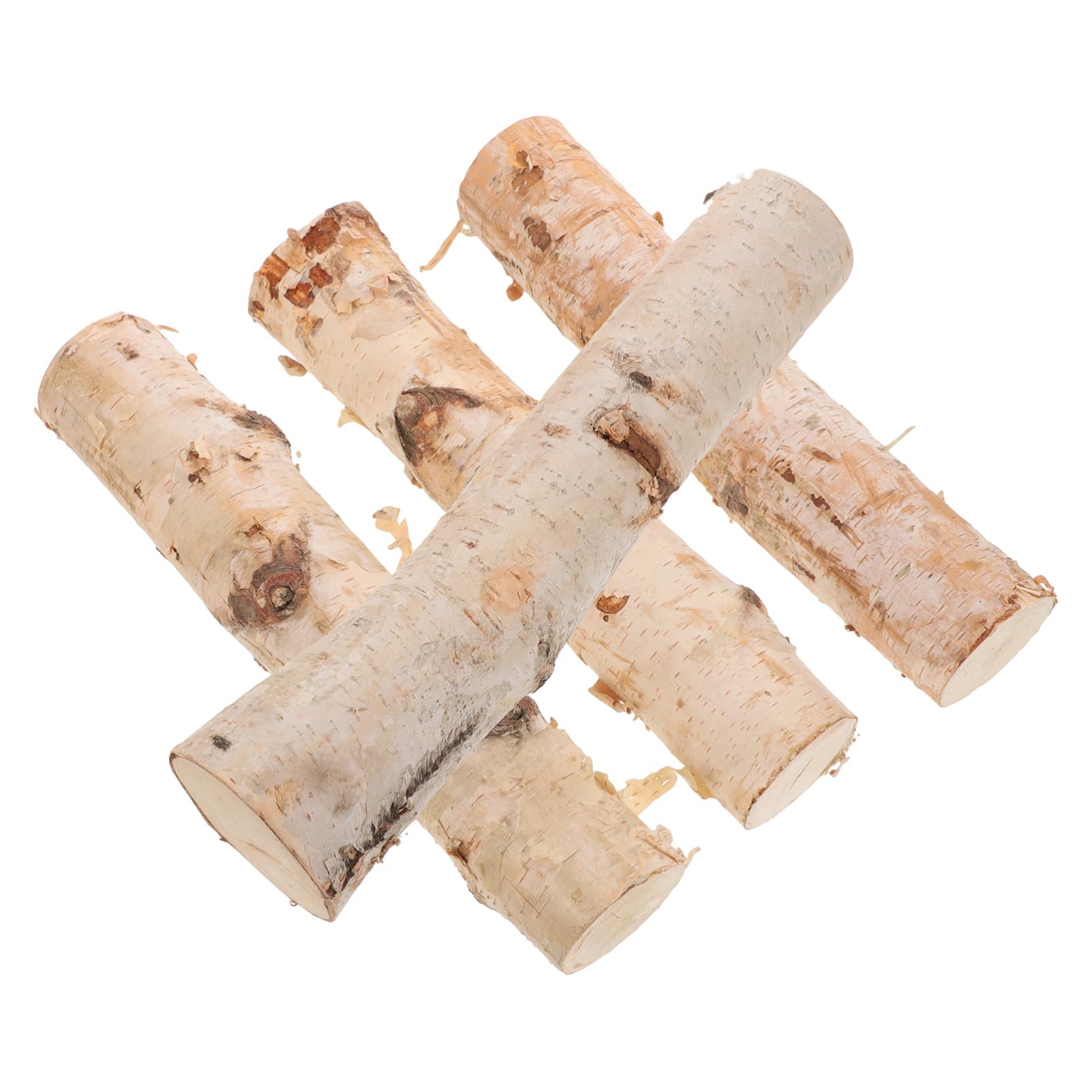 Garneck Tronchi di Betulla Naturali per Decorazione 4 Pezzi, Legno Leggero e Facile da Maneggiare, per Crafting e Arredamento Eleganza