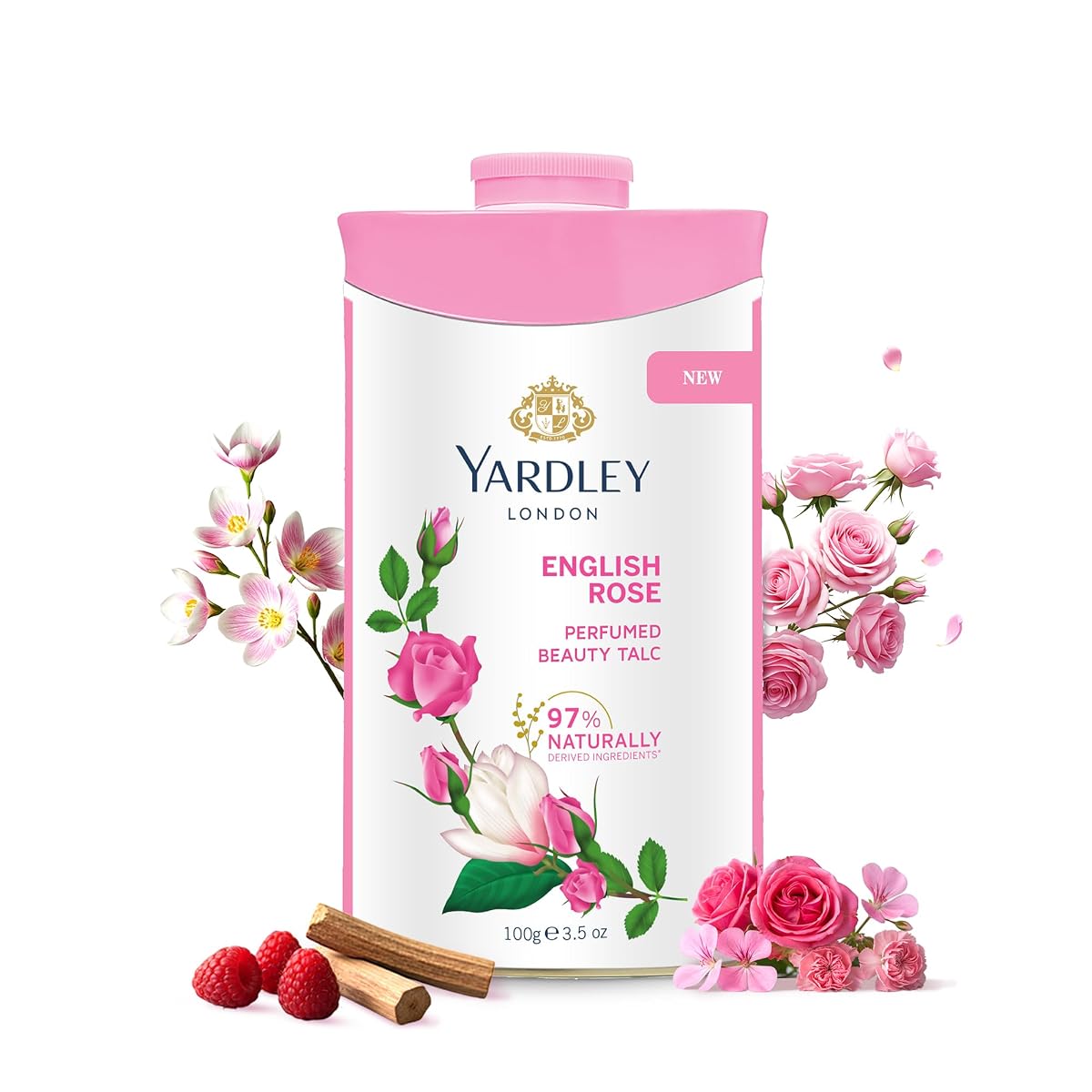 Yardley London English Rose Perfumed Talc 100g