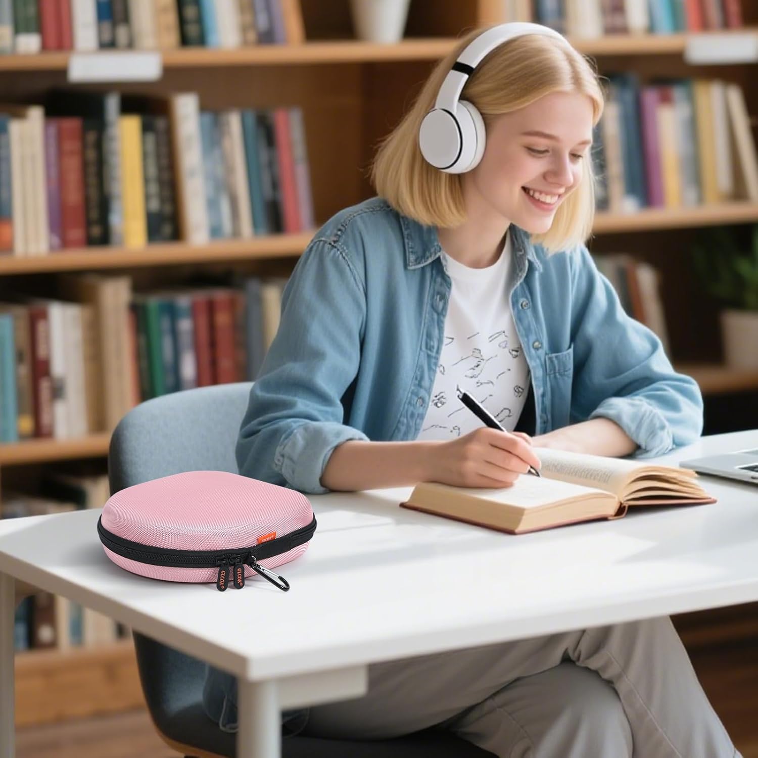 Hard Headphone Carrying Case Bag Compatible with JBL Live 770NC/670NC, JBL Tune 770NC/720BT/520BT/510BT, Sony WH-CH520/WH-CH720N, Soundcore Q20 Q20i Q30, Jlab Headphones and Accessories - Image 8