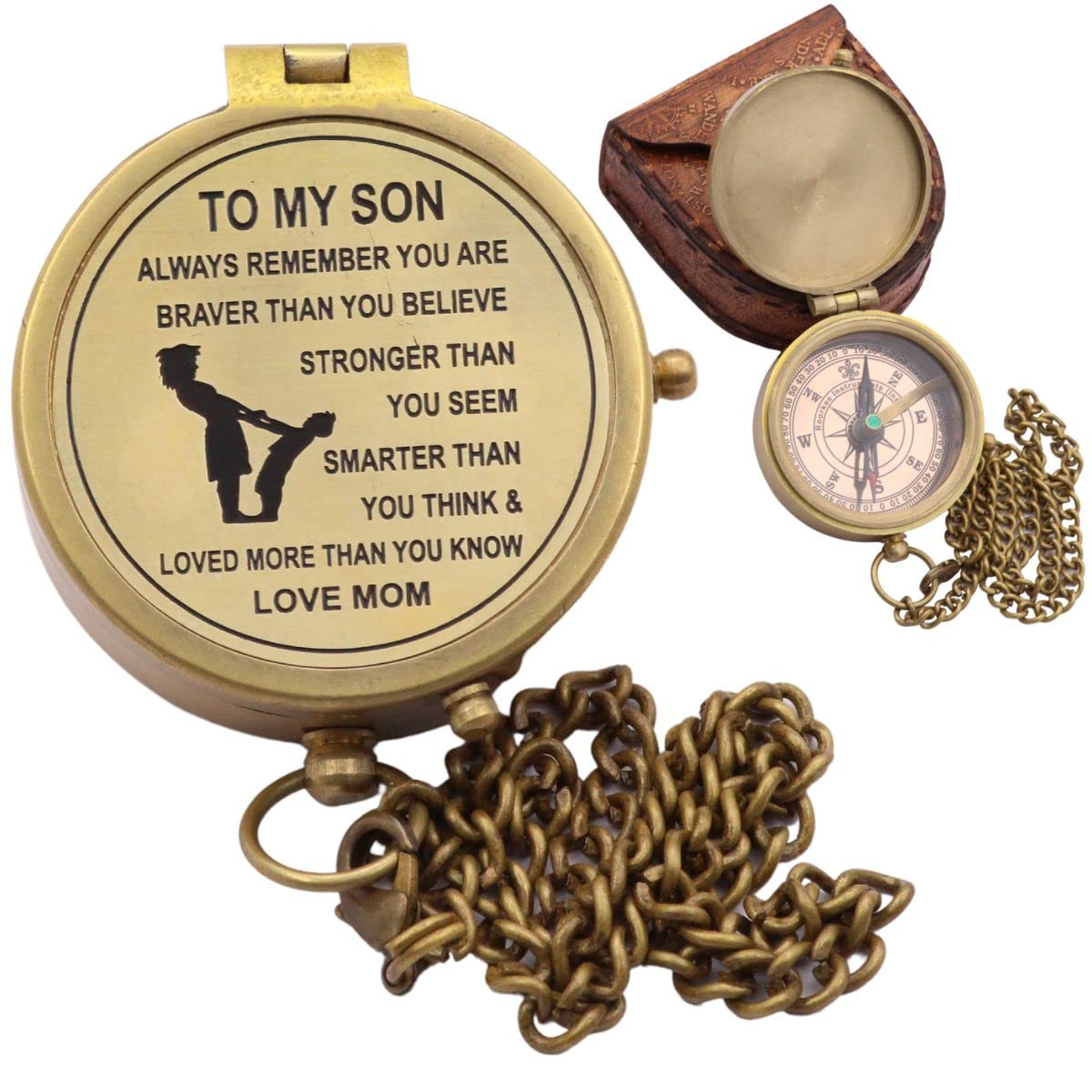 ROORKEE INSTRUMENTS (INDIA) A NAUTICAL REPRODUCTION HOUSECompass with Case/Gift for Son/to My Son Gifts/Mom to Son Gift