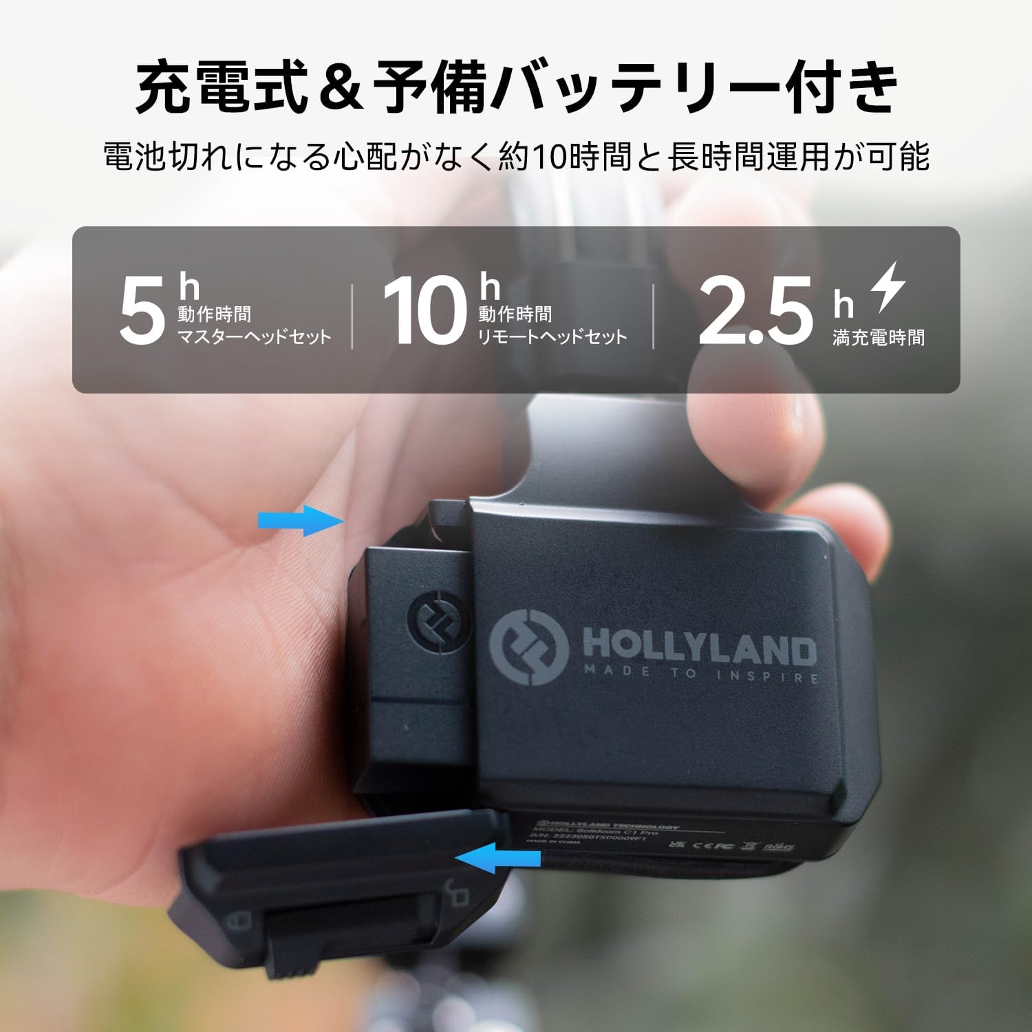 Amazon.co.jp: Hollyland Solidcom C1-HUBベース ワイヤレスインカム Solidcom C1 ベースステーション 1.9GHz 全二重無線インターホン ヘッドセットシステム 多人同時通話システム 全二重ワイヤレスインターカム 通話範囲350m (HUB-solo) : 家電＆カメラ