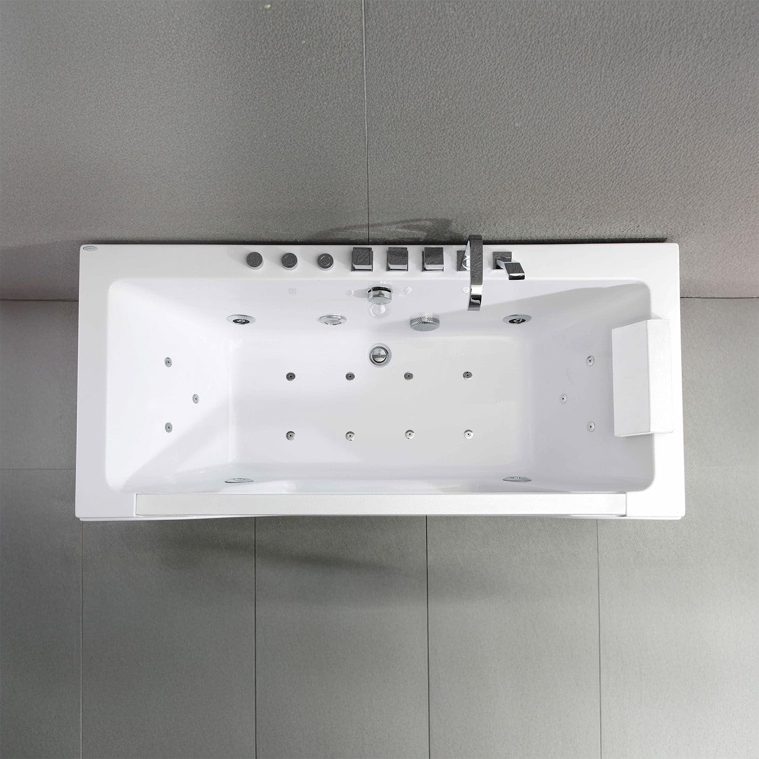 SPALINA Tahiti White Jets - Bañera de hidromasaje con Ojo de Buey L. 170 x l. 78 cm