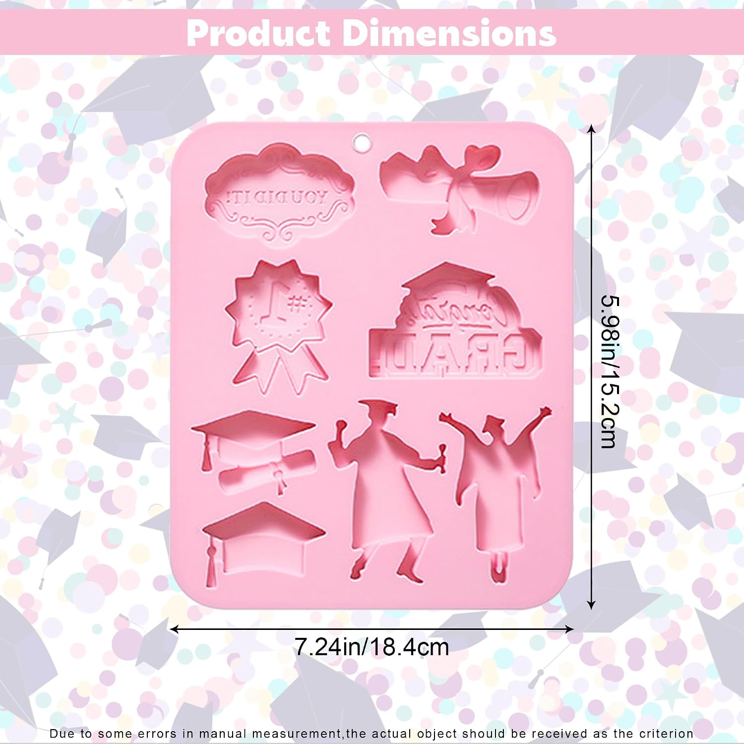 Graduation Chocolate Mold, Silicone Graduation Cap Diploma Mold image 2