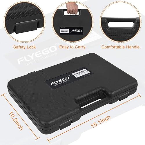 Miniatura 9 de Kit de limpieza universal de pistola, rifle de escopeta Airsoft kit de limpieza para todos los calibres con funda de transporte portátil y paño de