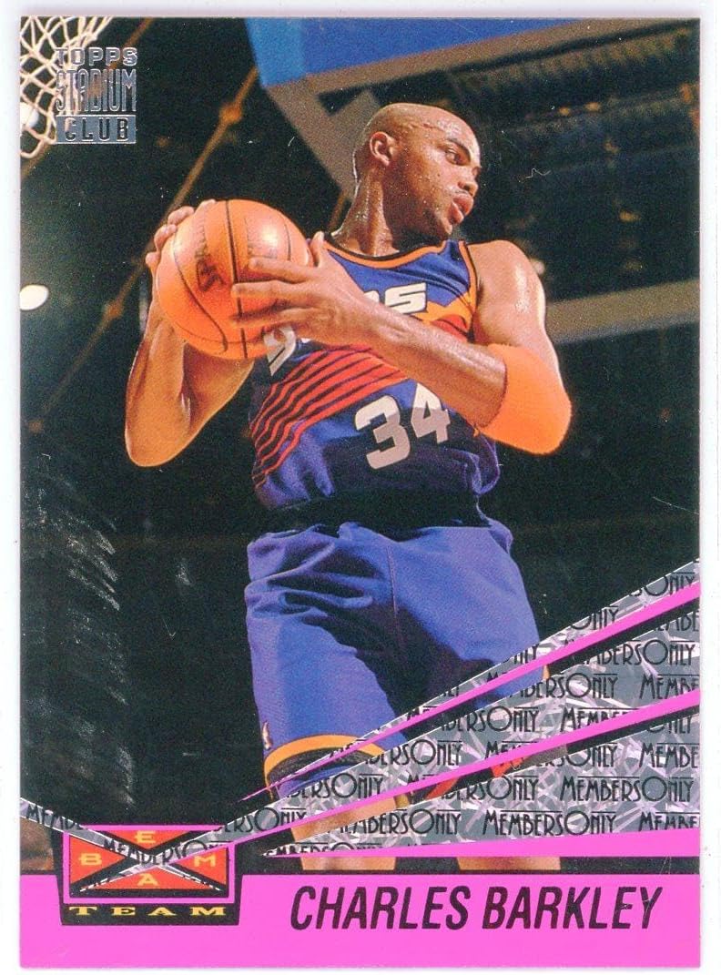 Charles Barkley 1993 Topps Stadium Club Members Only Beam Team Card #5 - Unsigned Basketball Cards