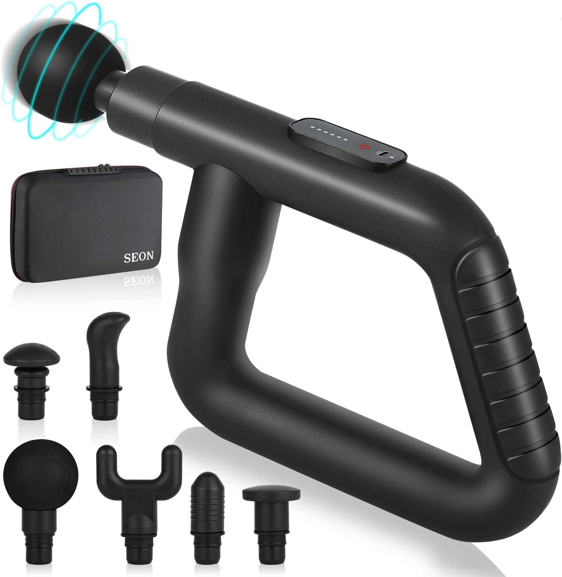 SEON Massage Gun Percussion Instrument Deep Tissue Muscle Relaxation Massager