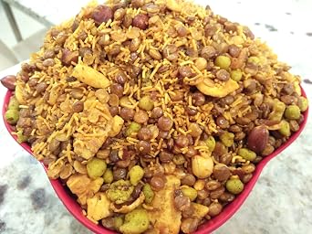 Ghotaram Famous Namkeen Dal sev Dalmoth, Dalmoth Mixture Namkeen Snack, Dal Biji Mixture, Namkeen, Classic Taste of Rajasthani Flavour, Spicy & Savoury in Flavour, Evening Snacks-350g*1Pack